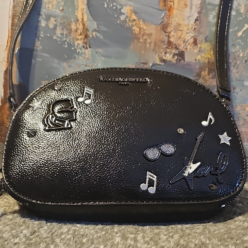 Karl Lagerfeld Black Crossbody Bag